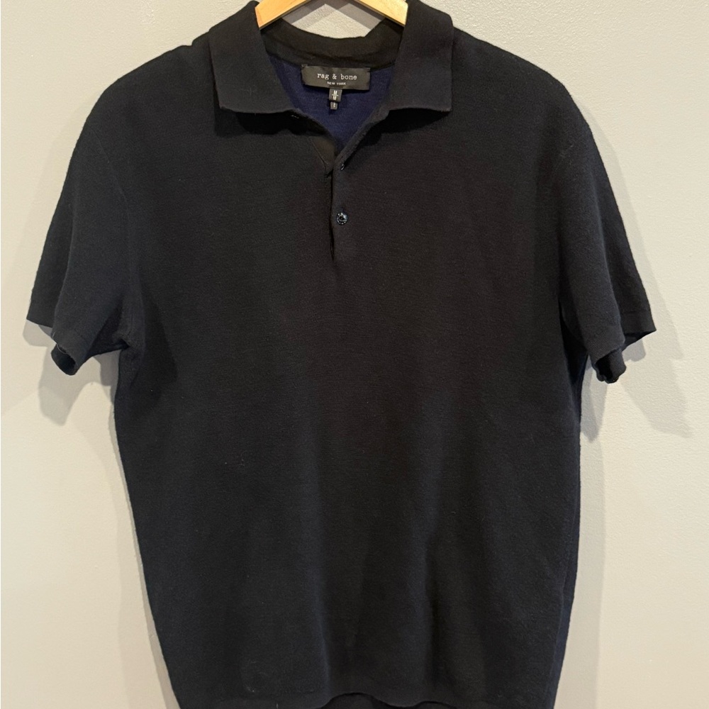 *GENTLY WORN* rag & bone Men's Size M Knit Polo Shirt